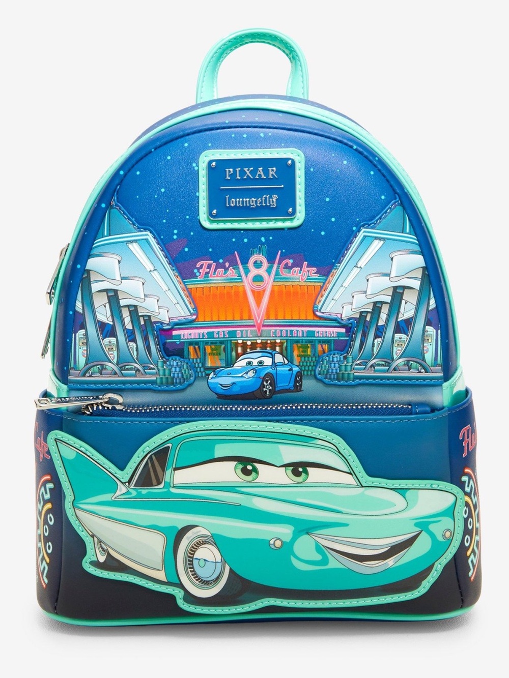 Disney Pixar Cars Flo's Cafe Glow-in-the-Dark Mini Backpack